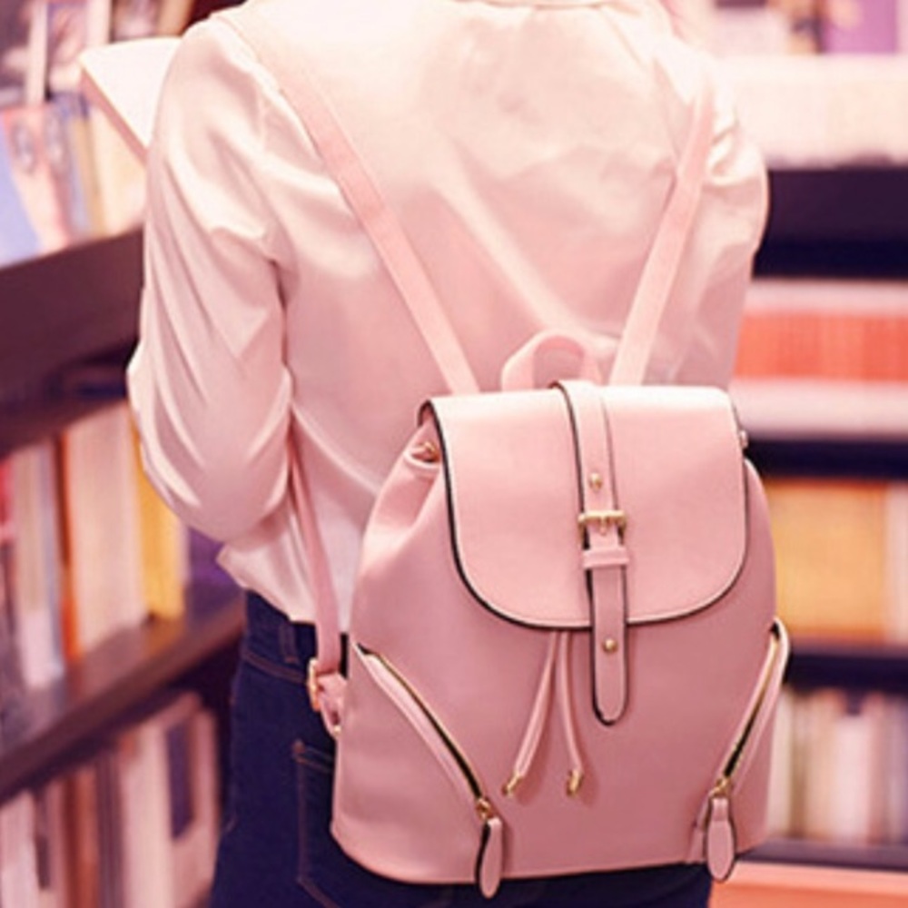 NEW Pink Bucket Backpack - Picture 6 of 8